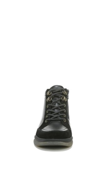 Vionic Whitley Black Leather Chukka High Tops