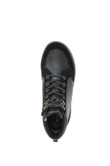Vionic Whitley Black Leather Chukka High Tops