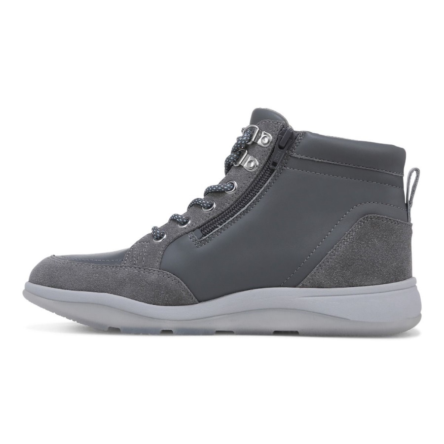 Vionic Whitley Boot Charcoal Leather