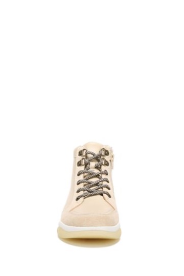 Vionic Whitley Cream Semolina Leather Chukka High Tops