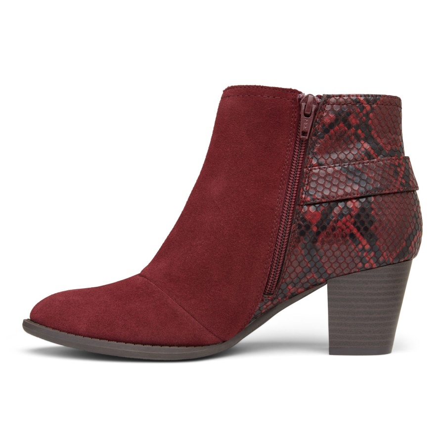 Vionic Wine Naomi Ankle Boot