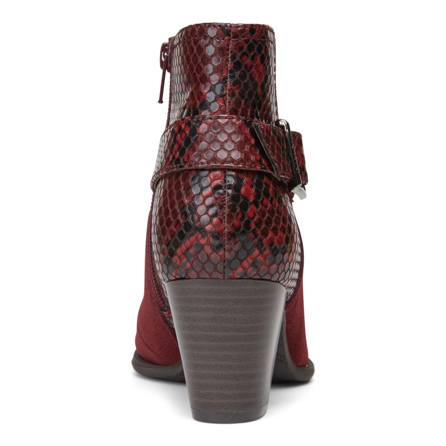 Vionic Wine Naomi Ankle Boot