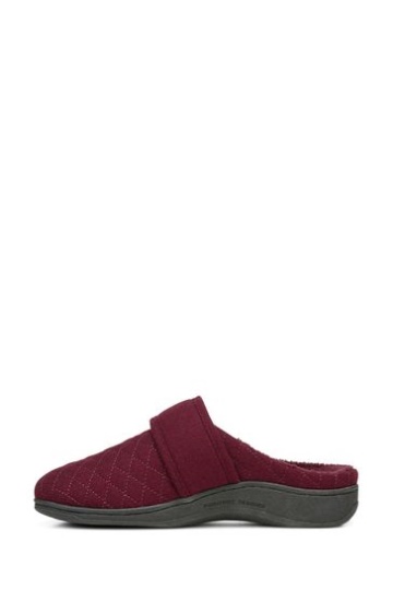 Vionic Wine Red Carlin Mule Slippers