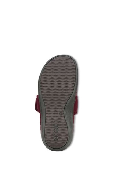 Vionic Wine Red Carlin Mule Slippers