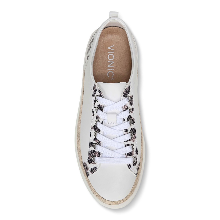 Vionic Winny Sneaker White Leopard