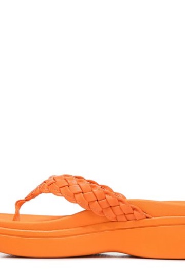 Vionic Yellow Kenji Thong Wedge Sandals