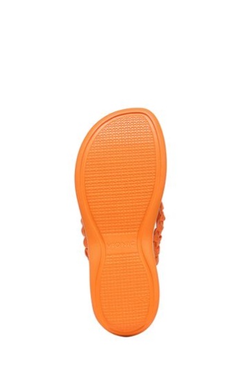 Vionic Yellow Kenji Thong Wedge Sandals