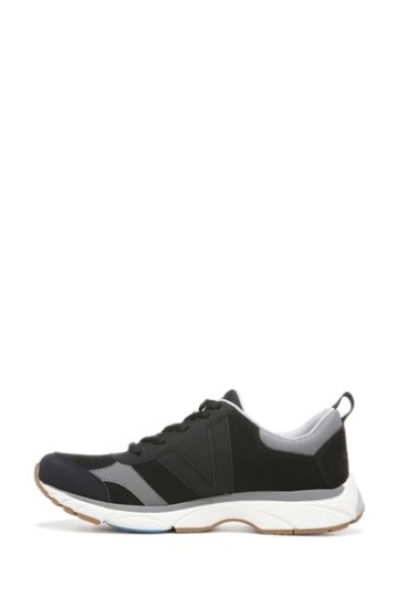 Vionic Zanny Black/Charcoal Lace Up Trainers