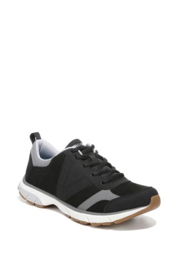 Vionic Zanny Black/Charcoal Lace Up Trainers