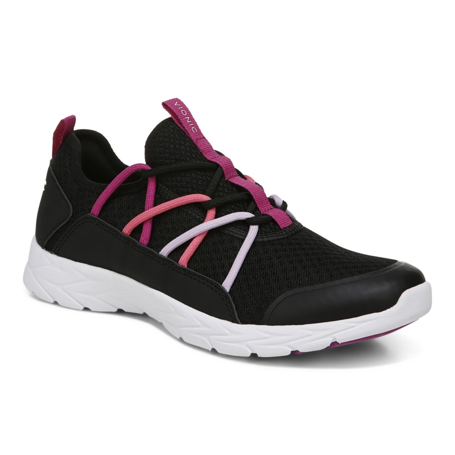 Vionic Zeliya Lace Up Trainer Black