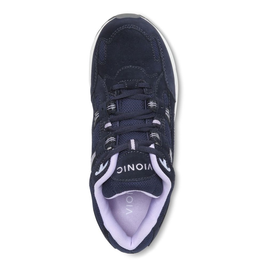 Walker Classic Trainer Vionic Navy/Purple Heather