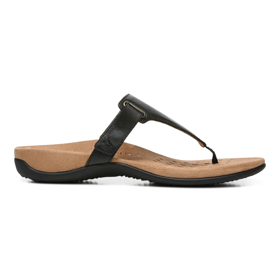 Wanda T-Strap Sandal Black Vionic