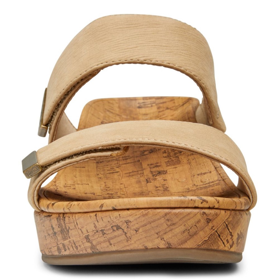 Wheat Vionic Pepper Wedge Heel