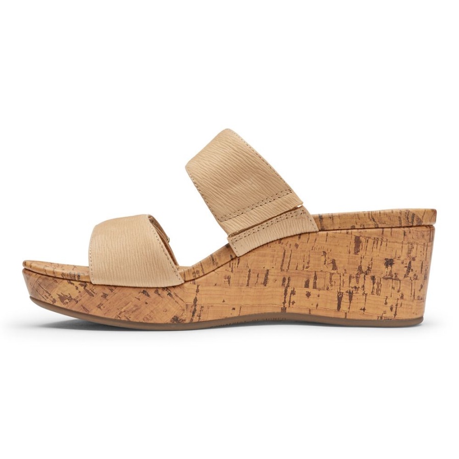 Wheat Vionic Pepper Wedge Heel