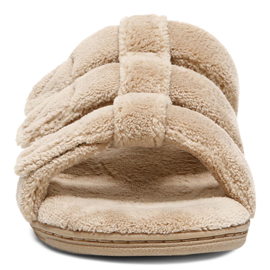 Wheat Vionic Snooze Slipper