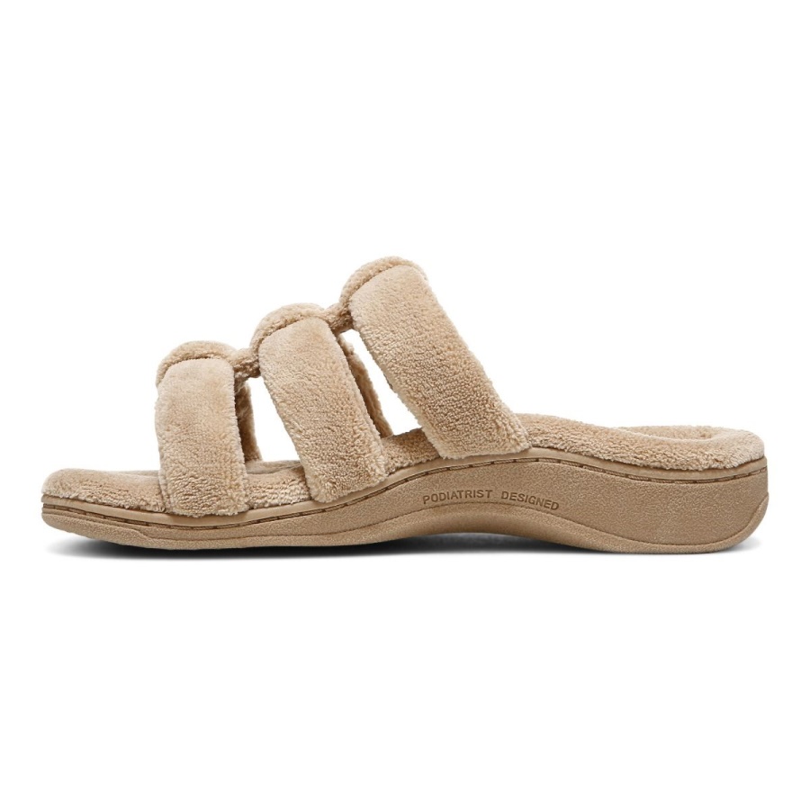 Wheat Vionic Snooze Slipper