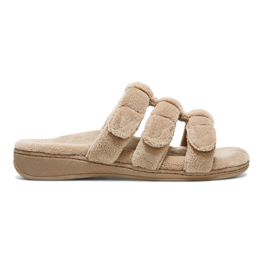 Wheat Vionic Snooze Slipper