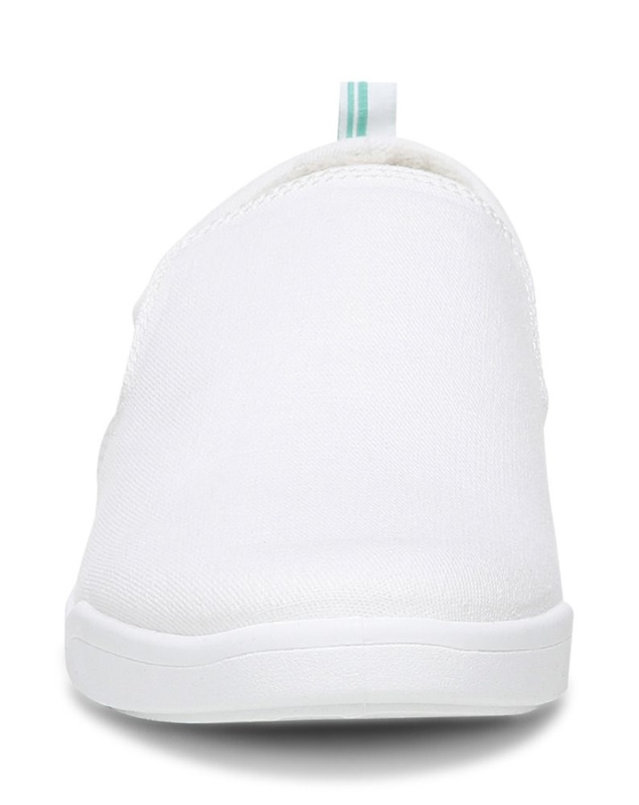 White Canvas Vionic Marshall Slip On