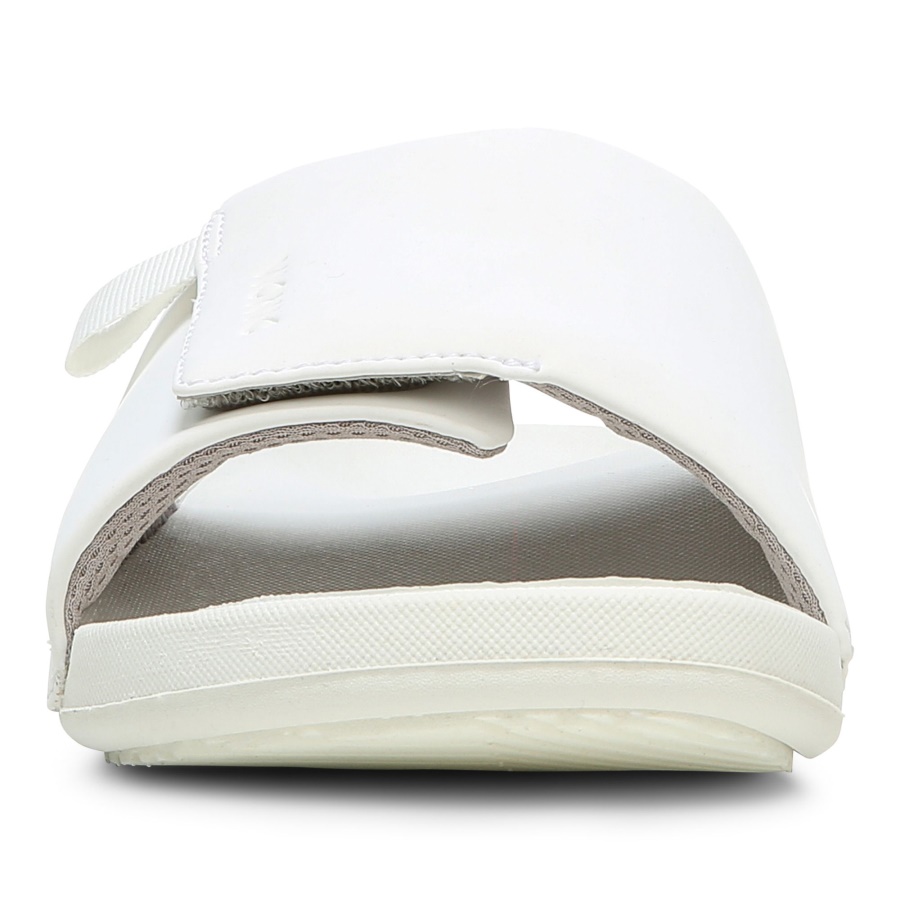 White Keira Slide Sandal Vionic