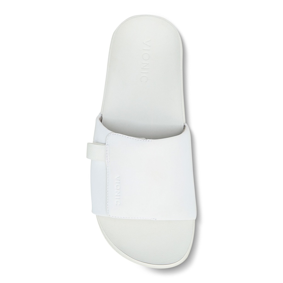 White Keira Slide Sandal Vionic