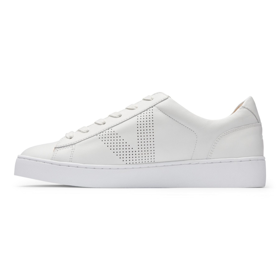 White Leather Honey Casual Trainer Vionic