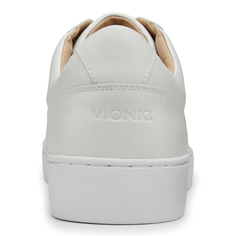 White Leather Honey Casual Trainer Vionic