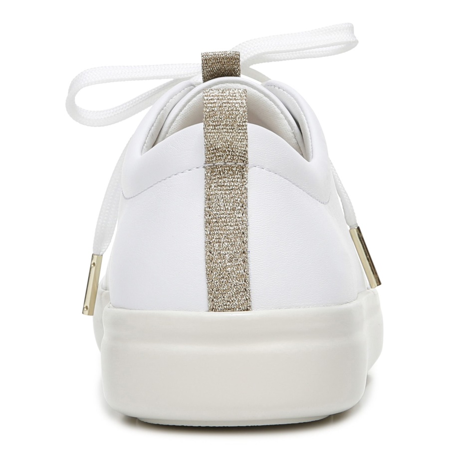 White Leather Paisley Sneaker Vionic