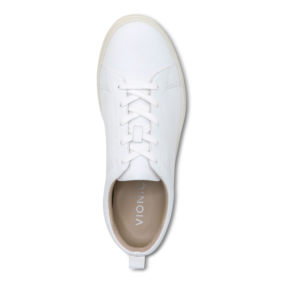 White Lucas Lace up Sneaker Vionic