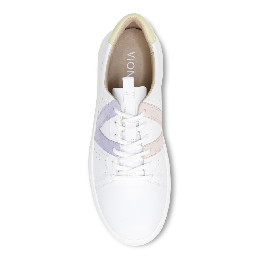 White Pastel Lilac Vionic Simasa Trainer