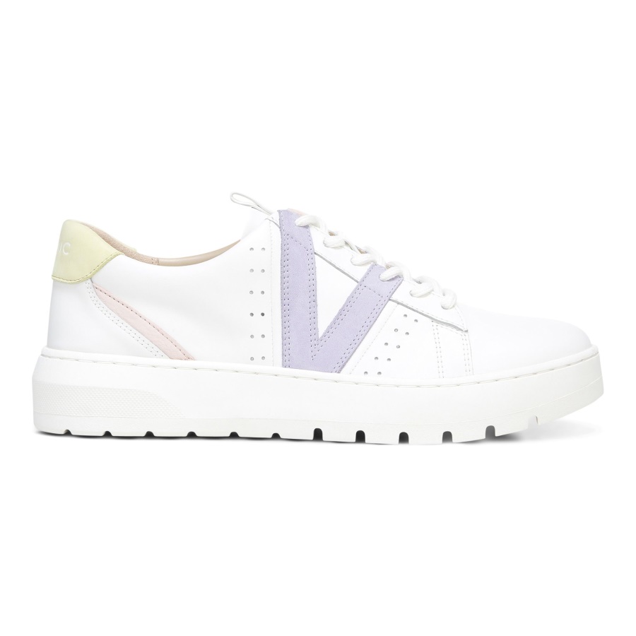 White Pastel Lilac Vionic Simasa Trainer