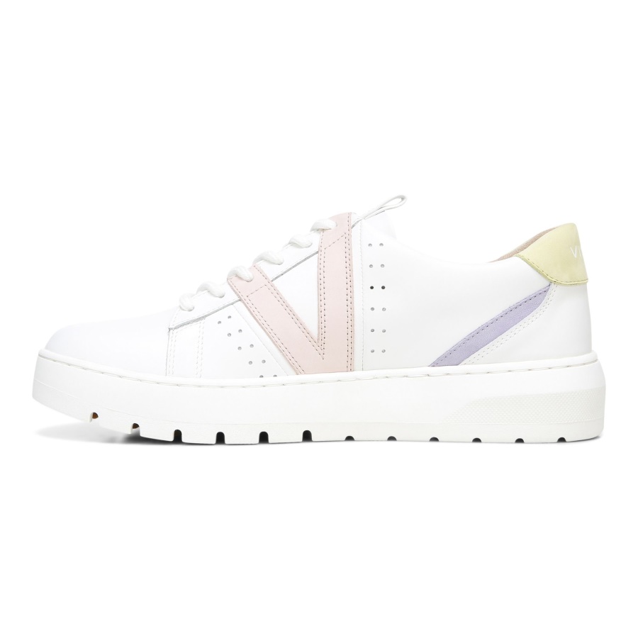 White Pastel Lilac Vionic Simasa Trainer