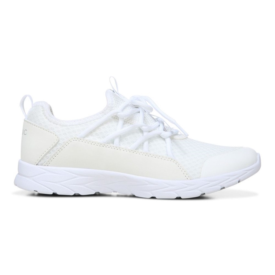 White Vionic Zeliya Lace Up Trainer