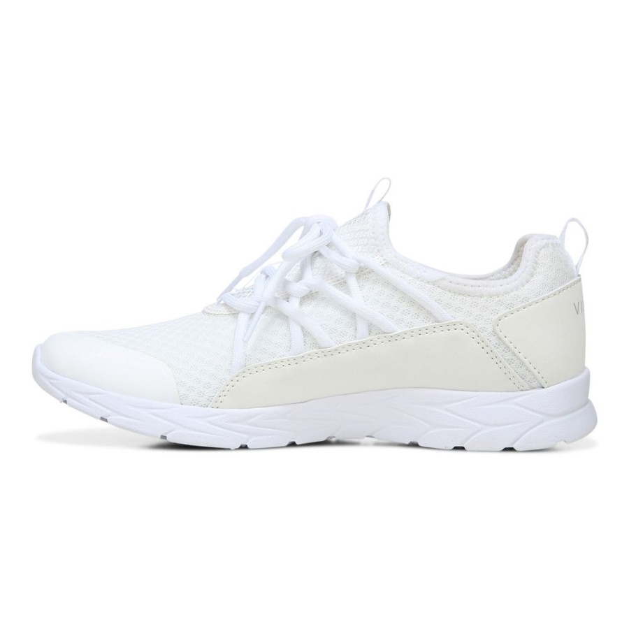 White Vionic Zeliya Lace Up Trainer
