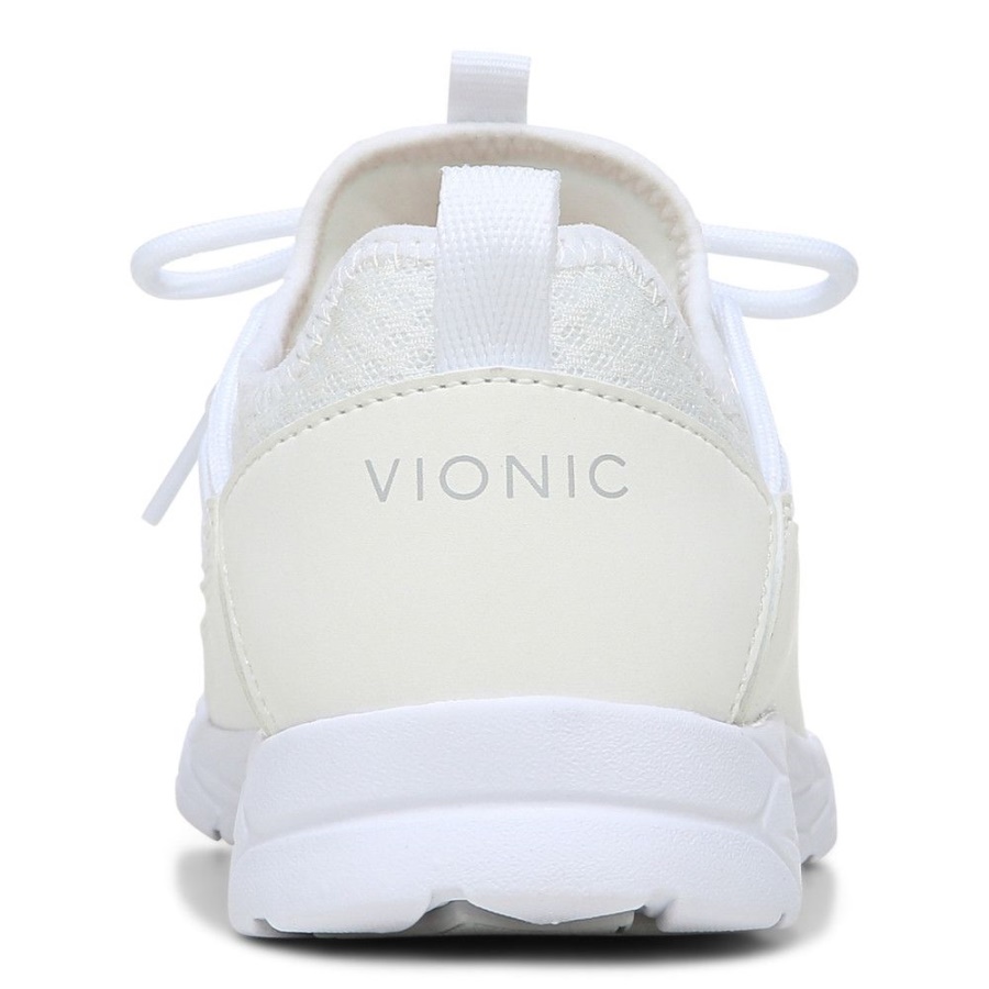 White Vionic Zeliya Lace Up Trainer