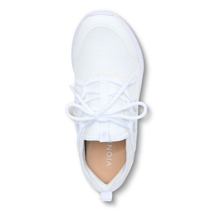 White Vionic Zeliya Lace Up Trainer