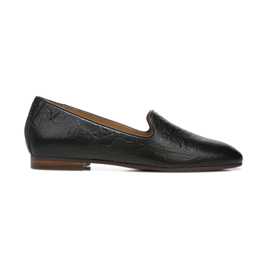 Willa Slip on Flat Vionic Black Leather