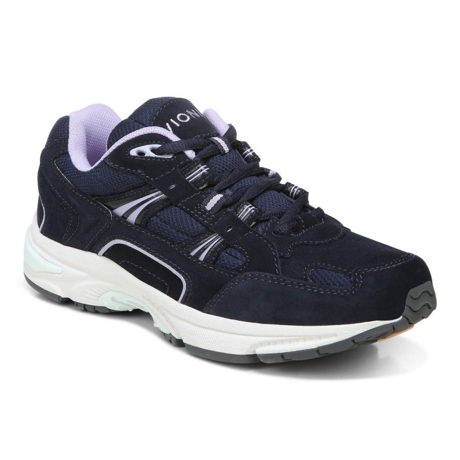 Vionic Navy Purple Heather Walker Classic