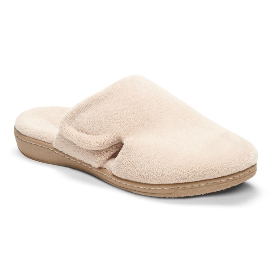 Tan Vionic Gemma Mule Slippers
