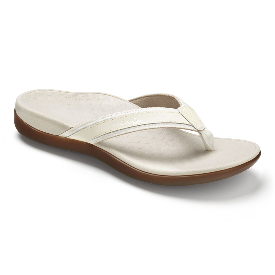 Tide II Toe Post Sandal White Vionic
