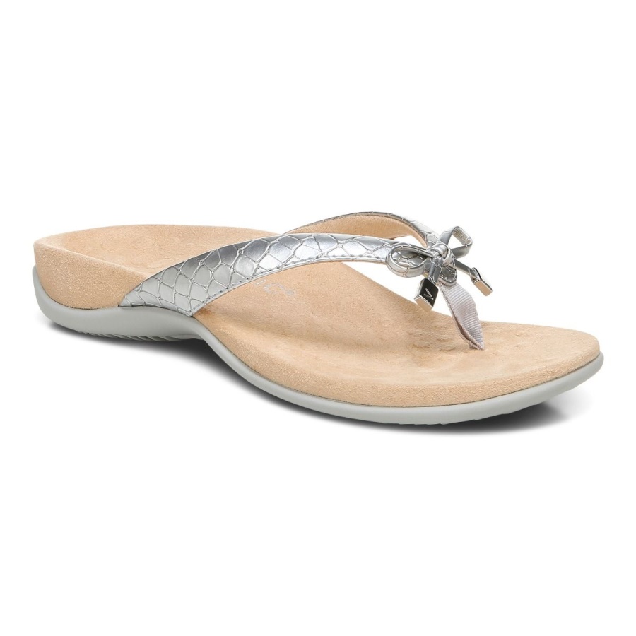 Bella Toe Post Sandal Vionic Silver