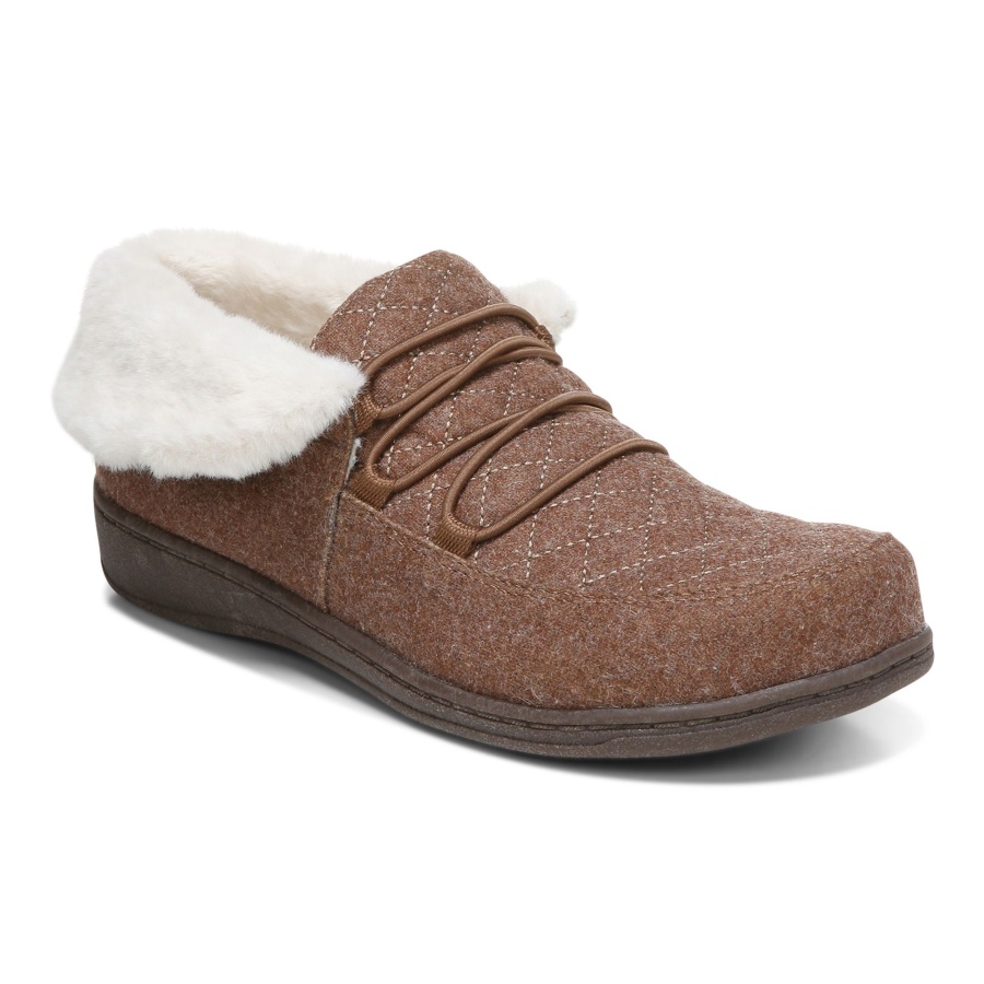 Vionic Believe Slipper Toffee