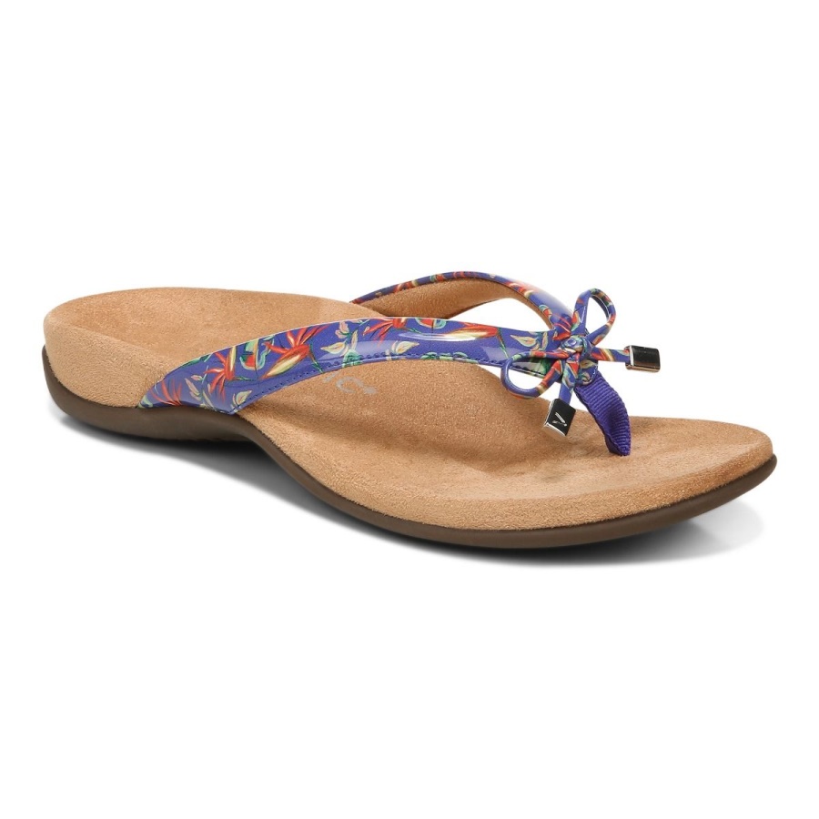 Vionic Bella Toe Post Sandal Royal Blue