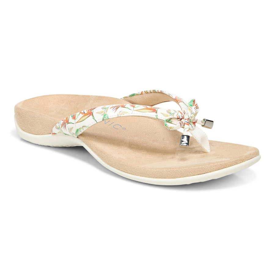 Vionic Marshmallow Bella Toe Post Sandal