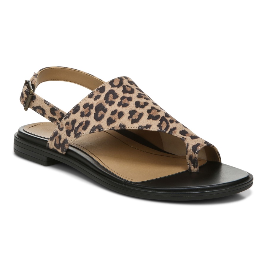 Ella Sandal Toffee Leopard Vionic