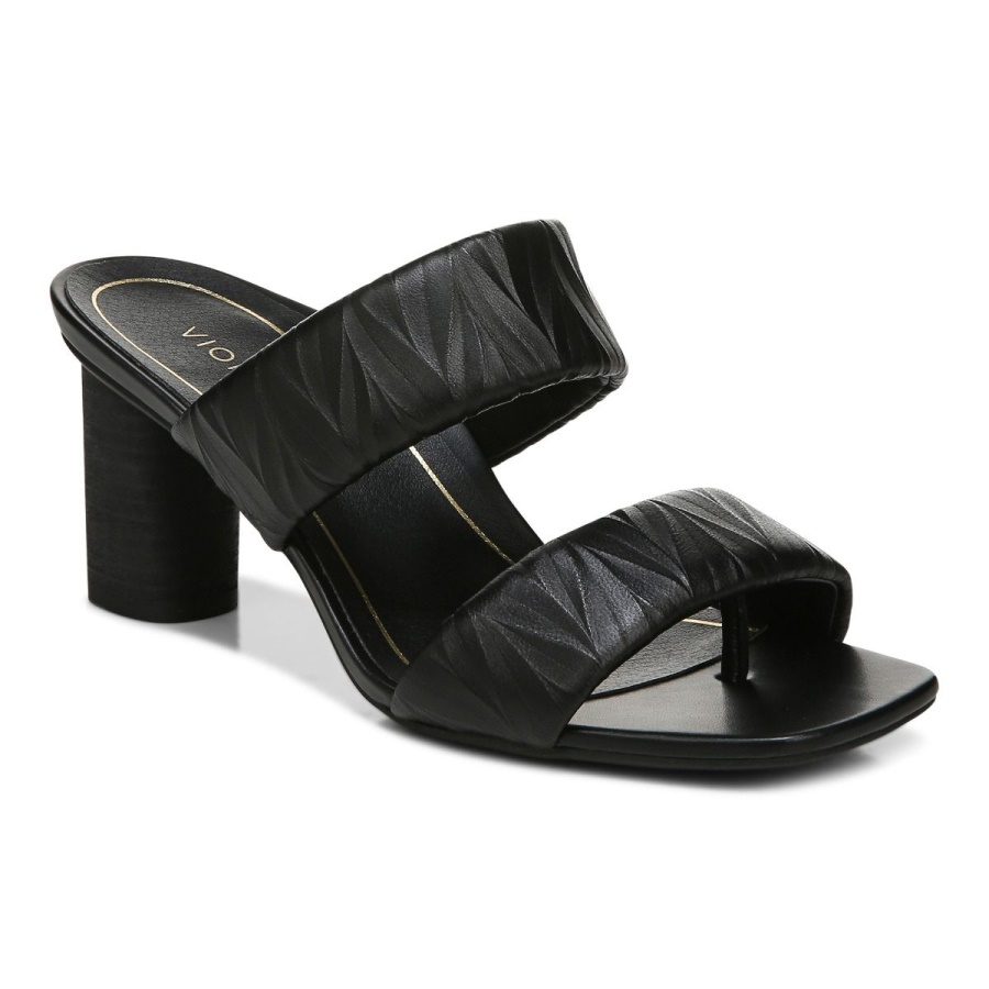 Vionic Emaline Heeled Sandal Black