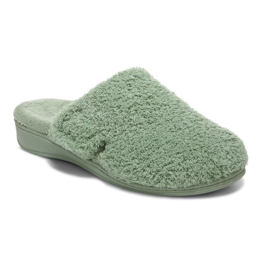 Vionic Basil Curly Terry Gemma Mule Slippers