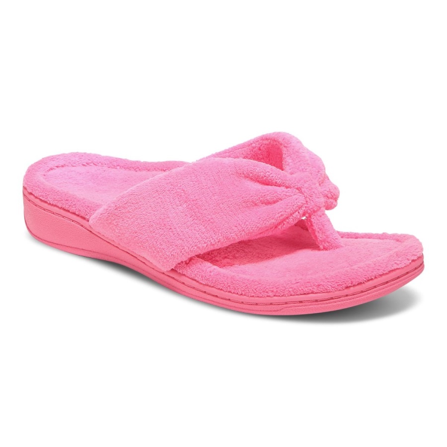 Vionic Gracie Toe Post Slipper Electric Pink