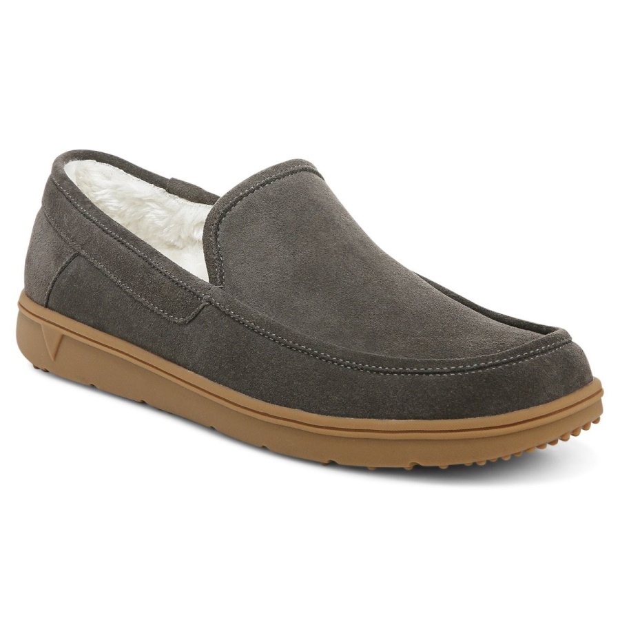 Gustavo Slipper Vionic Greige Suede