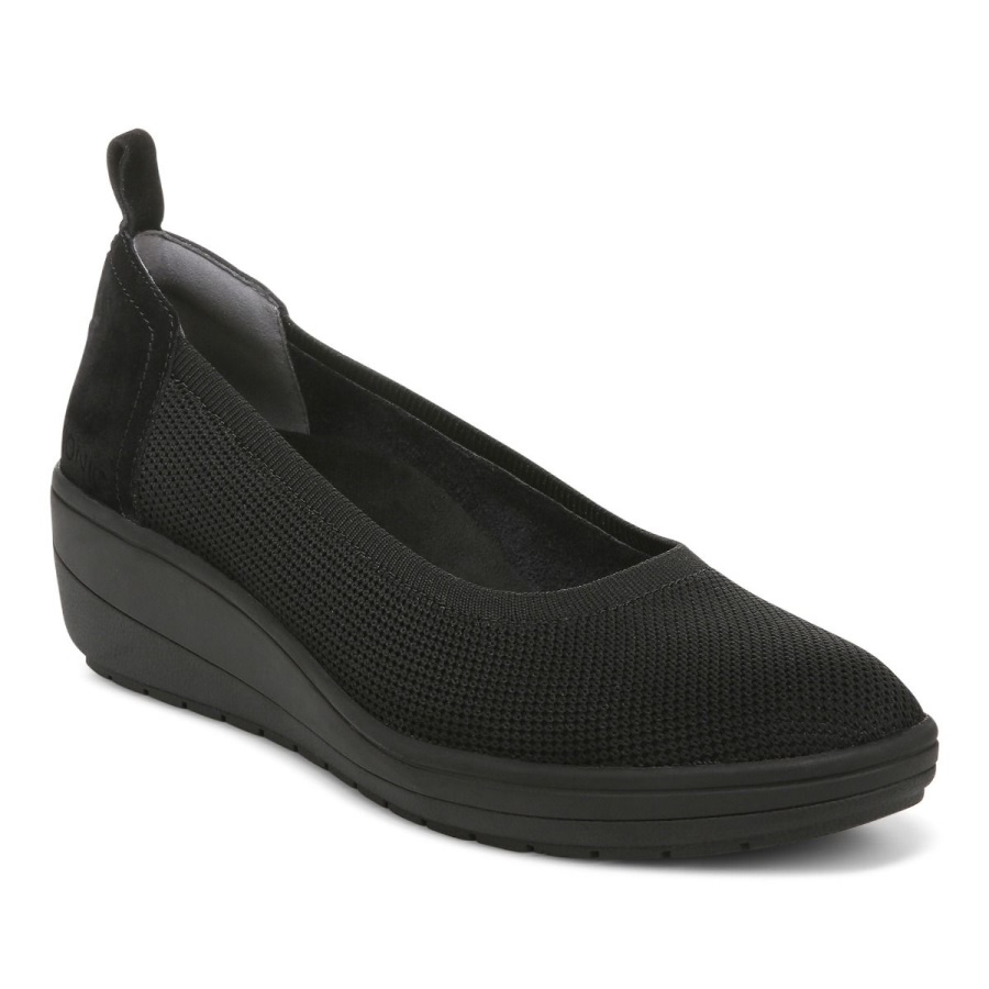 Jacey Knit Wedge Vionic Black