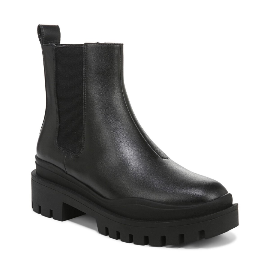 Black Leather Vionic Karsen Boot